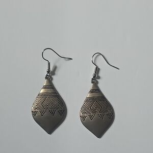Elegant Silver Geometric Earrings